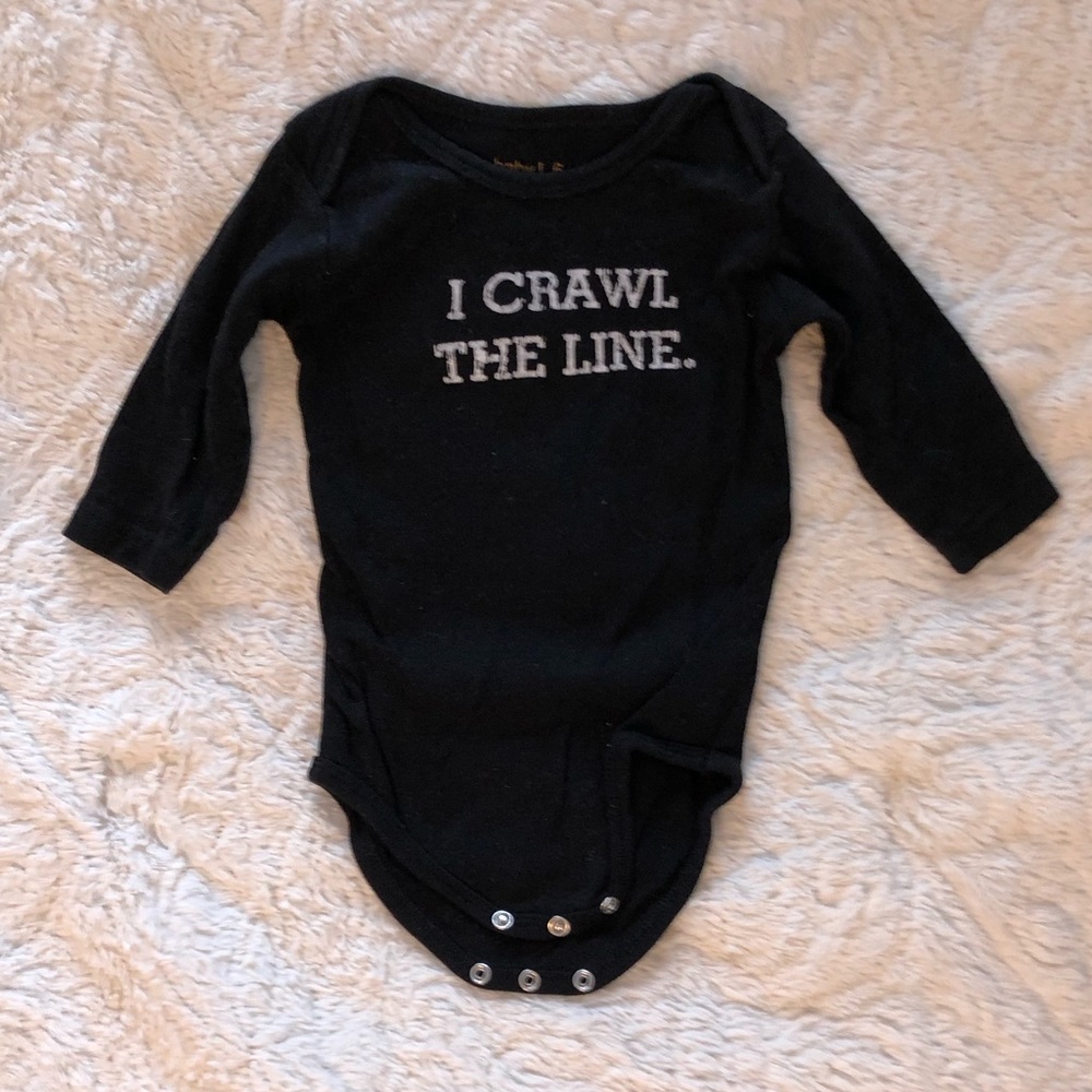 I Crawl the Line onesie